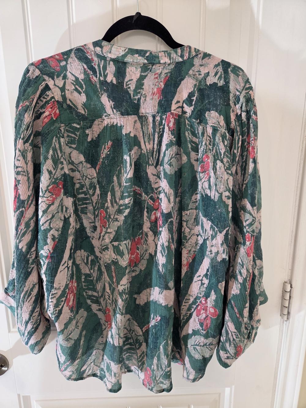 Anthropologie Pilcro Sidney Batwing Blouse 100% Cotton Size L - Picture 3 of 9